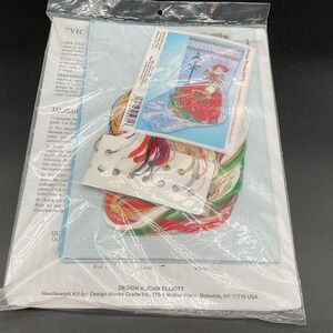 Design Works Victorian Winter Stocking‎ Kit Counted Cross Stitch Christmas 17"